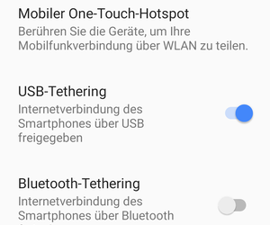 USB Tethering