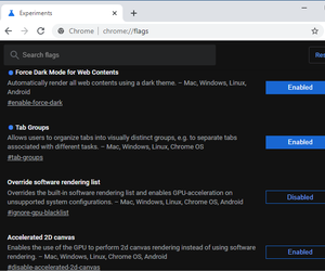 Chrome Flags