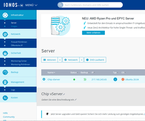 Ionos vServer